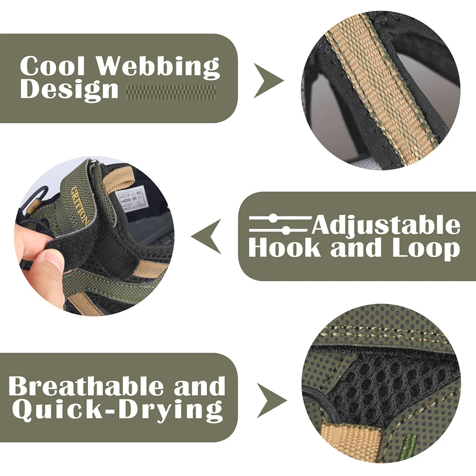 GRITION Men's Fashion Sandals – 2021 Beach Trekking Shoes - Image 3