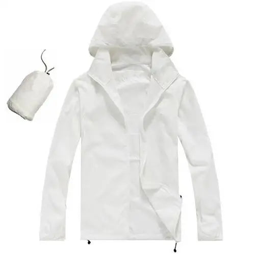 DIMUSI Men's & Women's Quick Dry UV Protection Windbreaker Jacket - Image 6