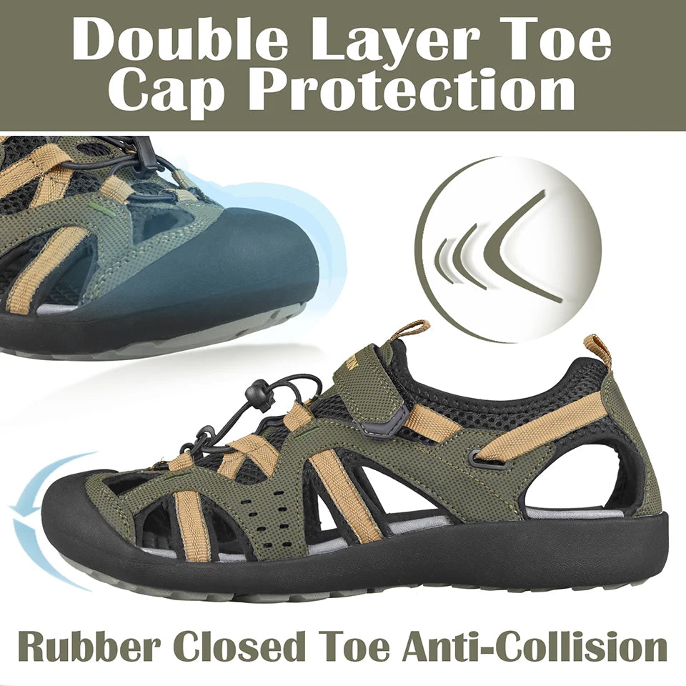 GRITION Men's Fashion Sandals – 2021 Beach Trekking Shoes - Image 2