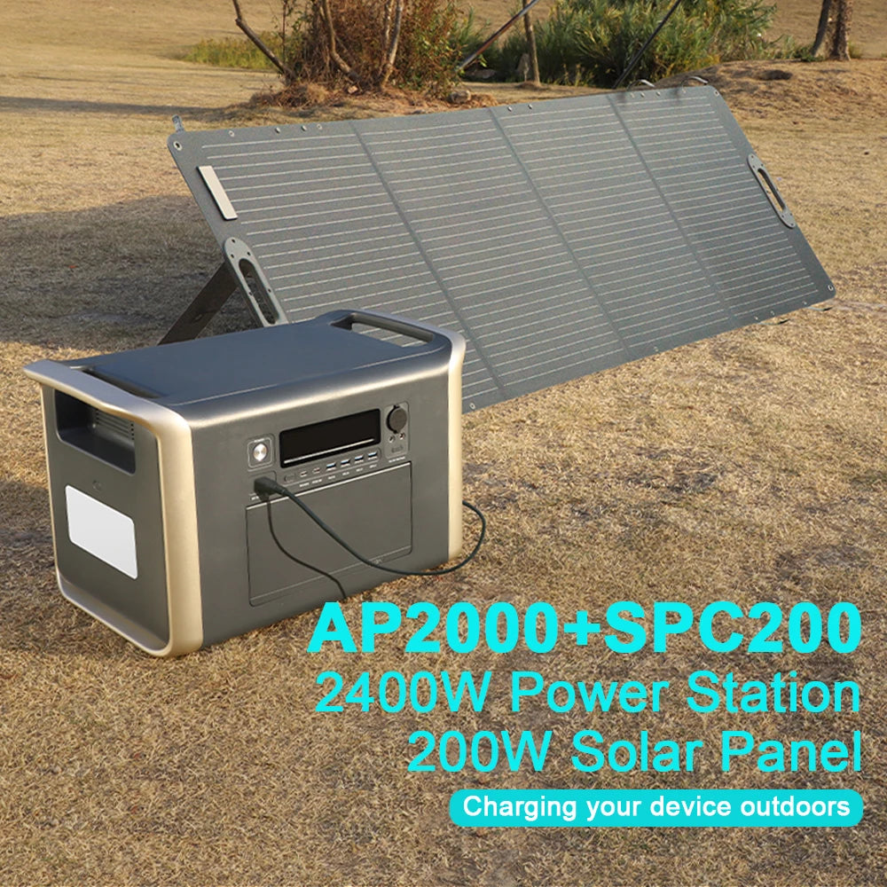 Portable Power Station – 1000W/2000W Solar Generator for Camping - Image 2