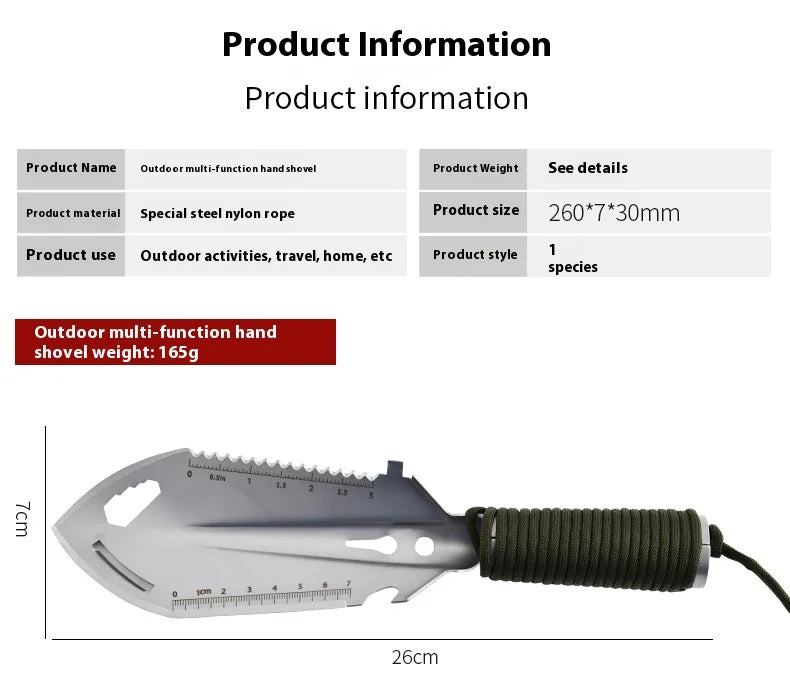 Portable Multi-Function Camping and Survival Shovel – Essential Outdoor Gear - Image 4
