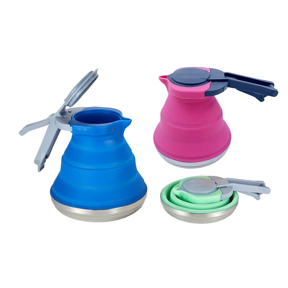 Outdoor Portable Silicone Kettle – Foldable and Collapsible Design - Image 2