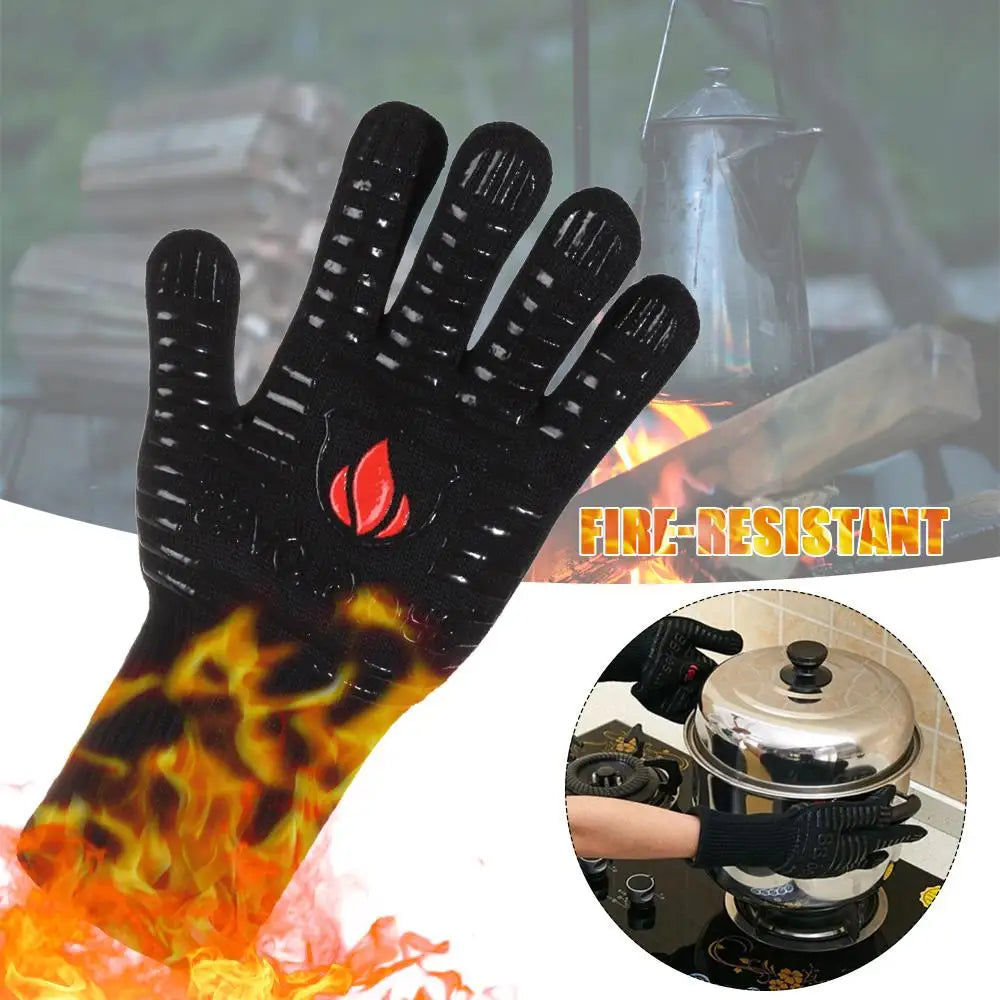 Heat-Resistant Gloves for Safe Fireplace and Stove Handling - Image 4