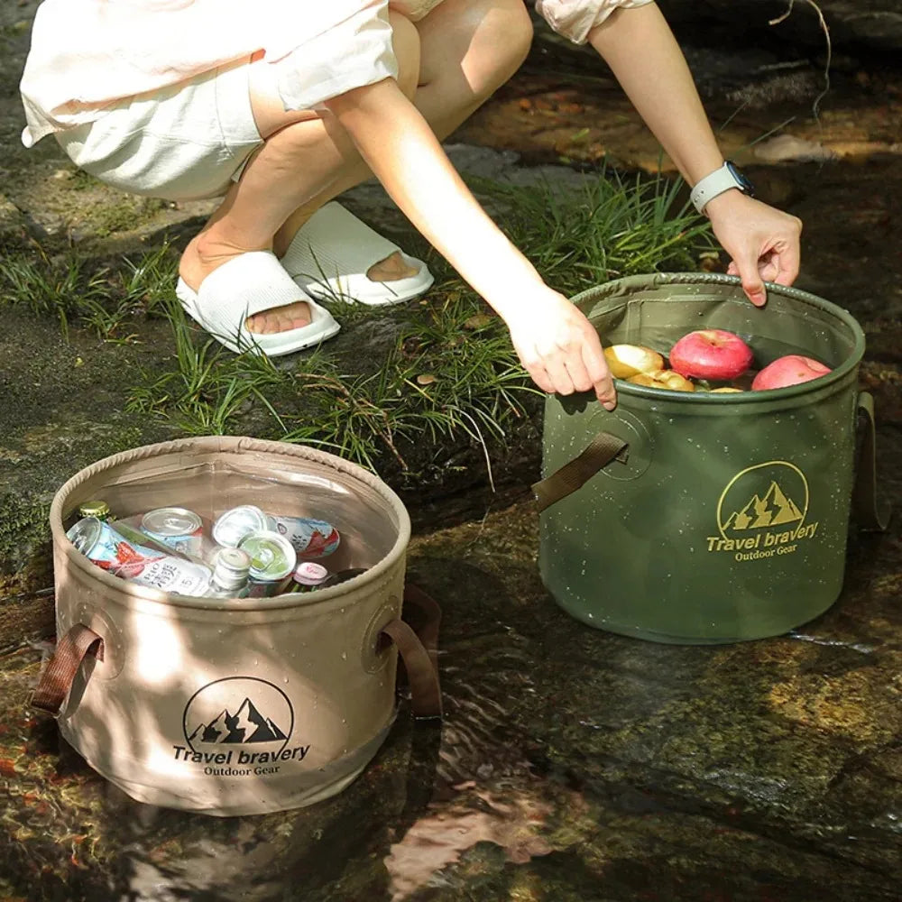 Portable Foldable Buckets – Versatile Water Containers for Outdoor Adventures - Image 2