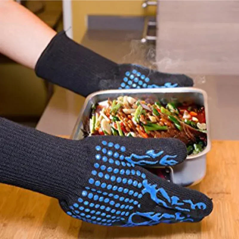 Flame Retardant Non-slip BBQ & Oven Gloves – Extreme Heat Resistance - Image 6