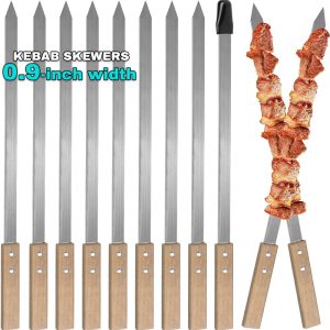 Kabab Koobideh Skewers – Premium Stainless Steel BBQ Tools