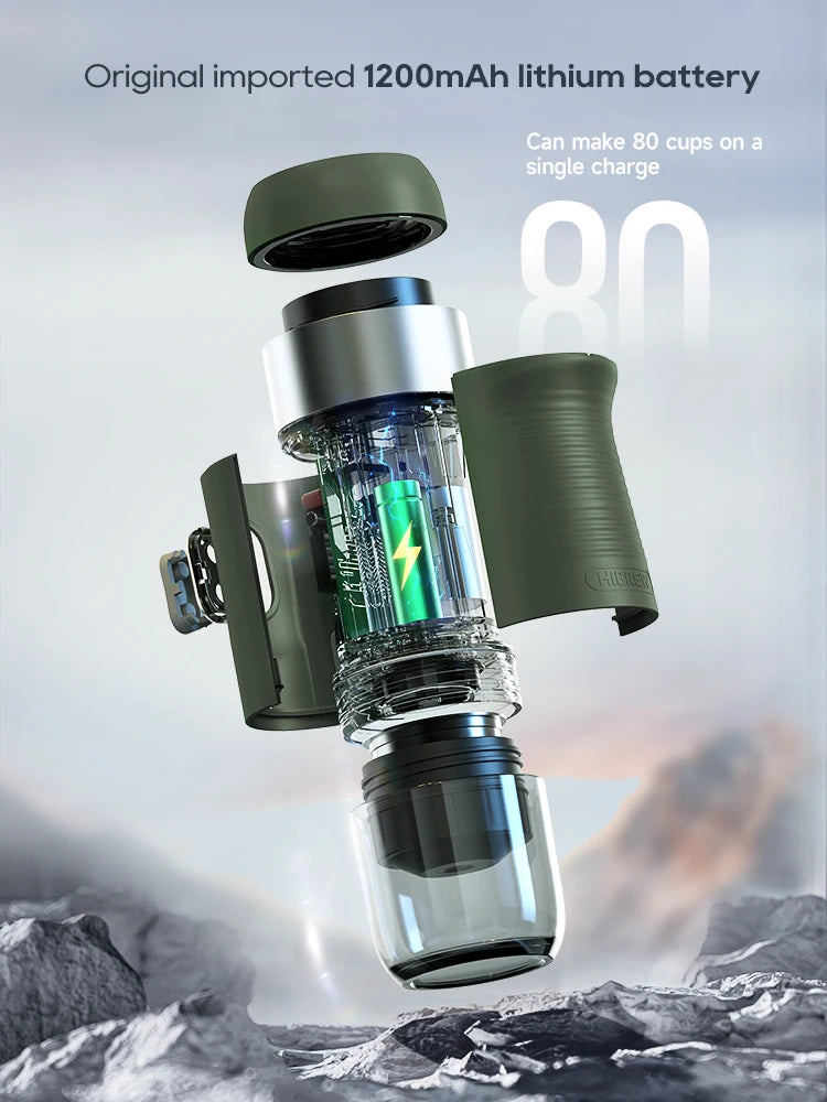 HiBREW Wireless Electric Portable Espresso Machine – Perfect for Car & Home Use - Image 2