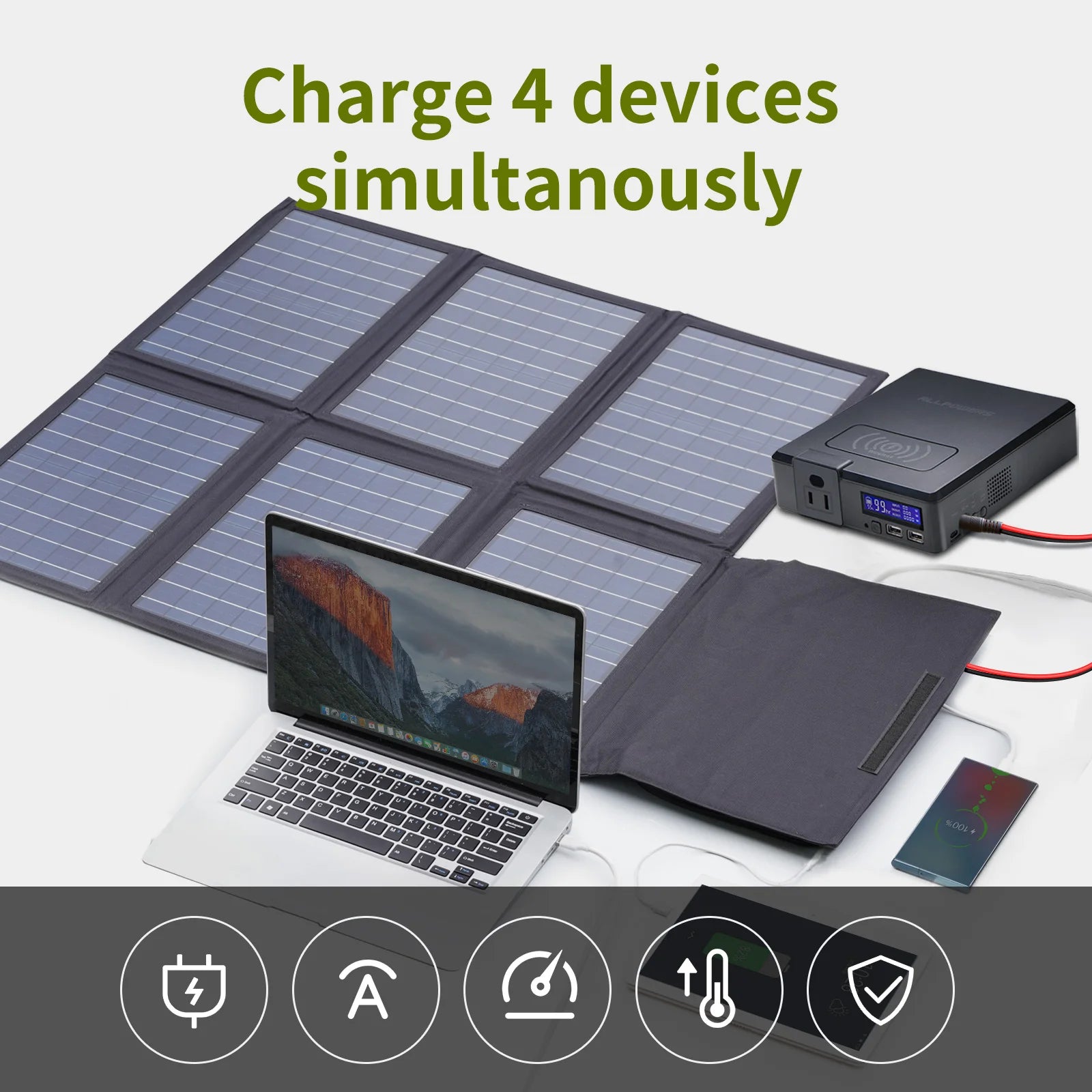ALLPOWERS Solar Powerbank 41600mAh – Portable Power Solution for Outdoor Enthusiasts - Image 3
