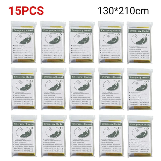 5-30Pc Outdoor Emergency Survival Blanket – Thermal & Waterproof - Image 10