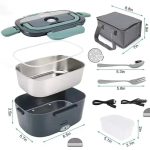 Portable Electric Lunch Box – Stainless Steel Food Warmer for All Settings