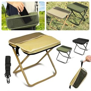 Foldable Backpack Stool – Portable Camping Chair for Outdoor Adventures