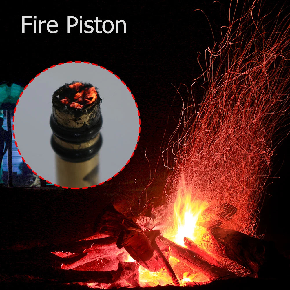 Brass Fire Starter Tube – Durable Camping Ignition Piston Survival Tool - Image 2
