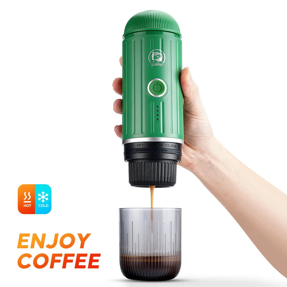 2 in 1 Capsule Powder Travel Coffee Maker – Portable Espresso Machine - Image 2