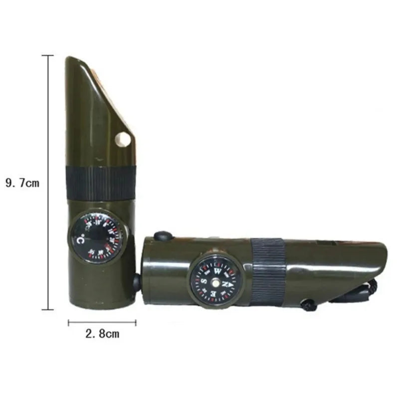 Jungle Survival Multi-Tool – Whistle, Compass, Mirror & More for Adventurers - Image 5