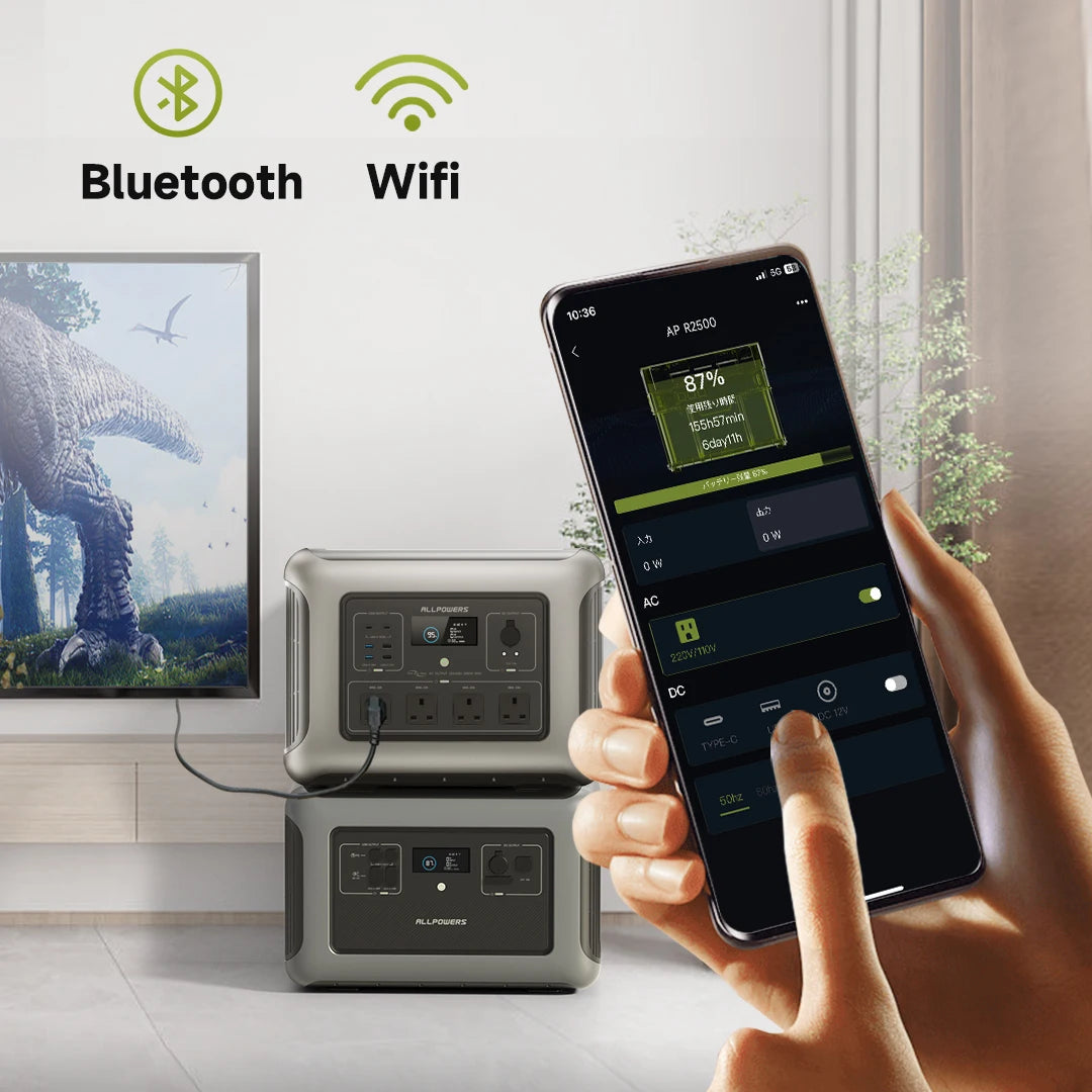 ALLPOWERS 2016Wh LiFePO4 R2500 Portable Power Station – Reliable Power Anywhere - Image 6