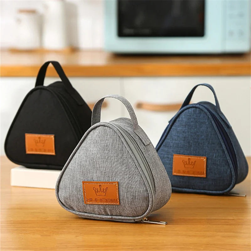Portable Triangle Insulation Bag – Perfect for Rice, Sandwiches, and More - Image 3