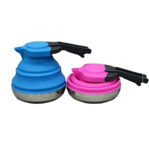 Outdoor Portable Silicone Kettle – Foldable and Collapsible Design
