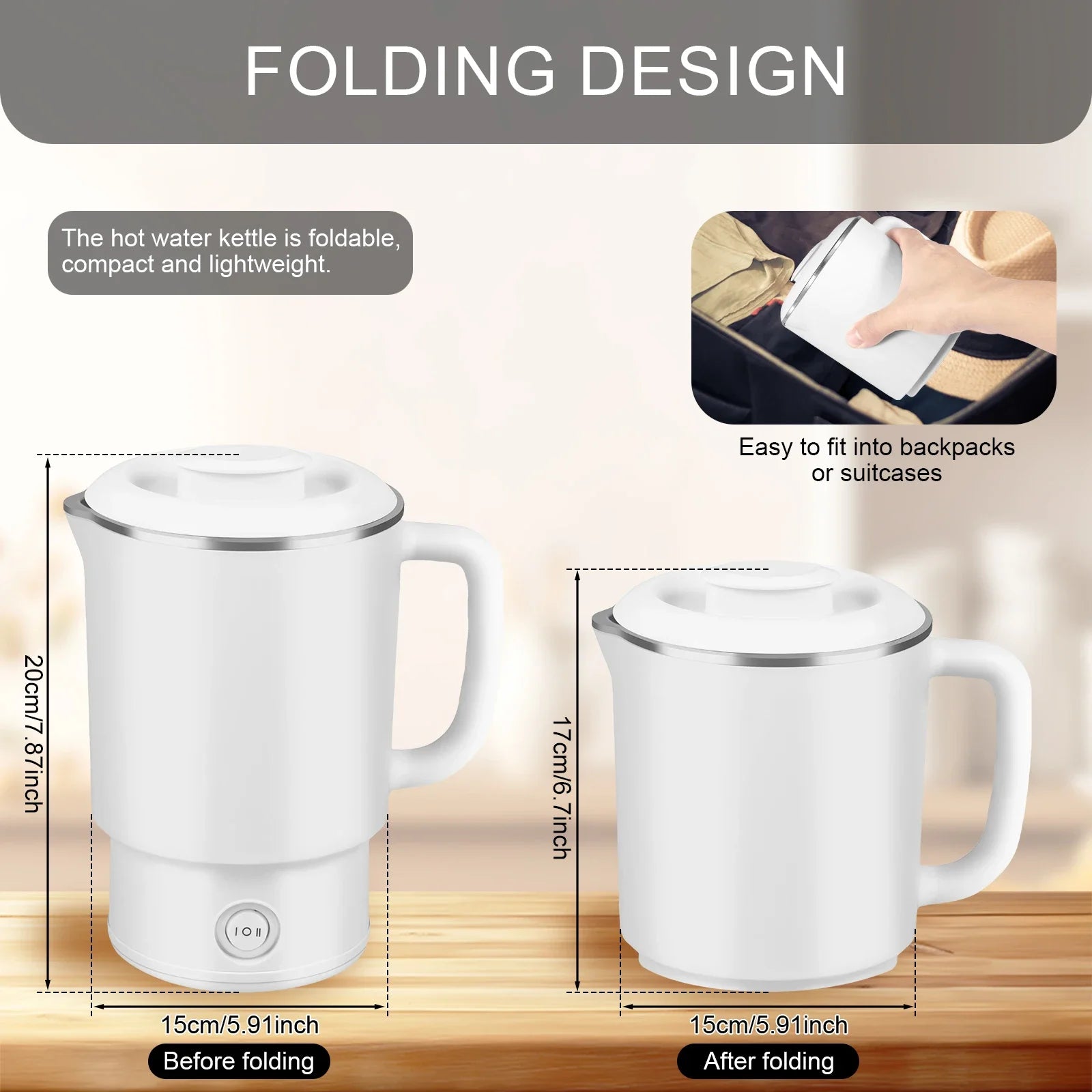Foldable Electric Kettle – Compact and Convenient for Travel - Image 6