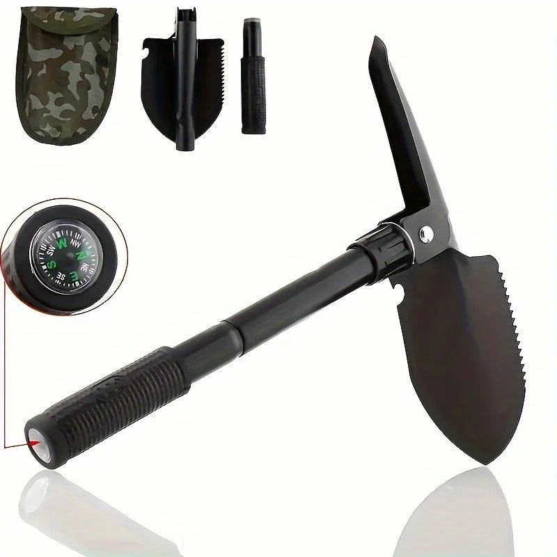 4-in-1 Multifunctional Folding Shovel – Essential Outdoor Survival Tool - Image 3