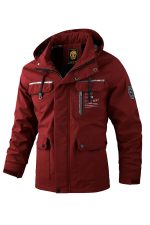 Fashion Men's Casual Windbreaker Jackets – Hooded & Waterproof Winter Coat