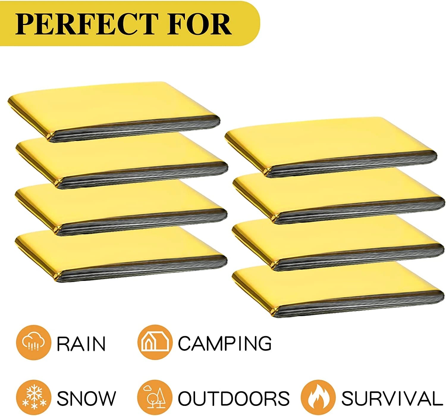 5-30Pc Outdoor Emergency Survival Blanket – Thermal & Waterproof - Image 4