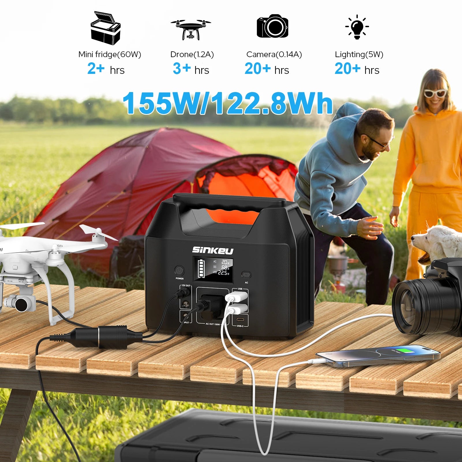 150W Portable Power Station – Reliable Power for Camping & Home Use - Image 5