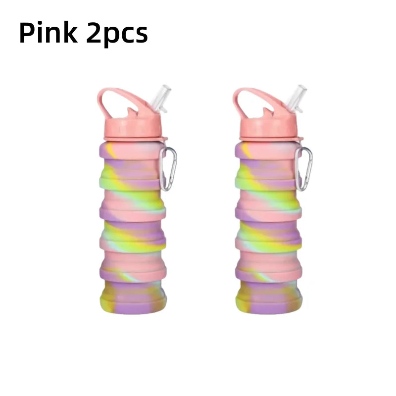 Food Grade Silicone Foldable Water Bottle – Perfect for Sports and Travel - Image 8