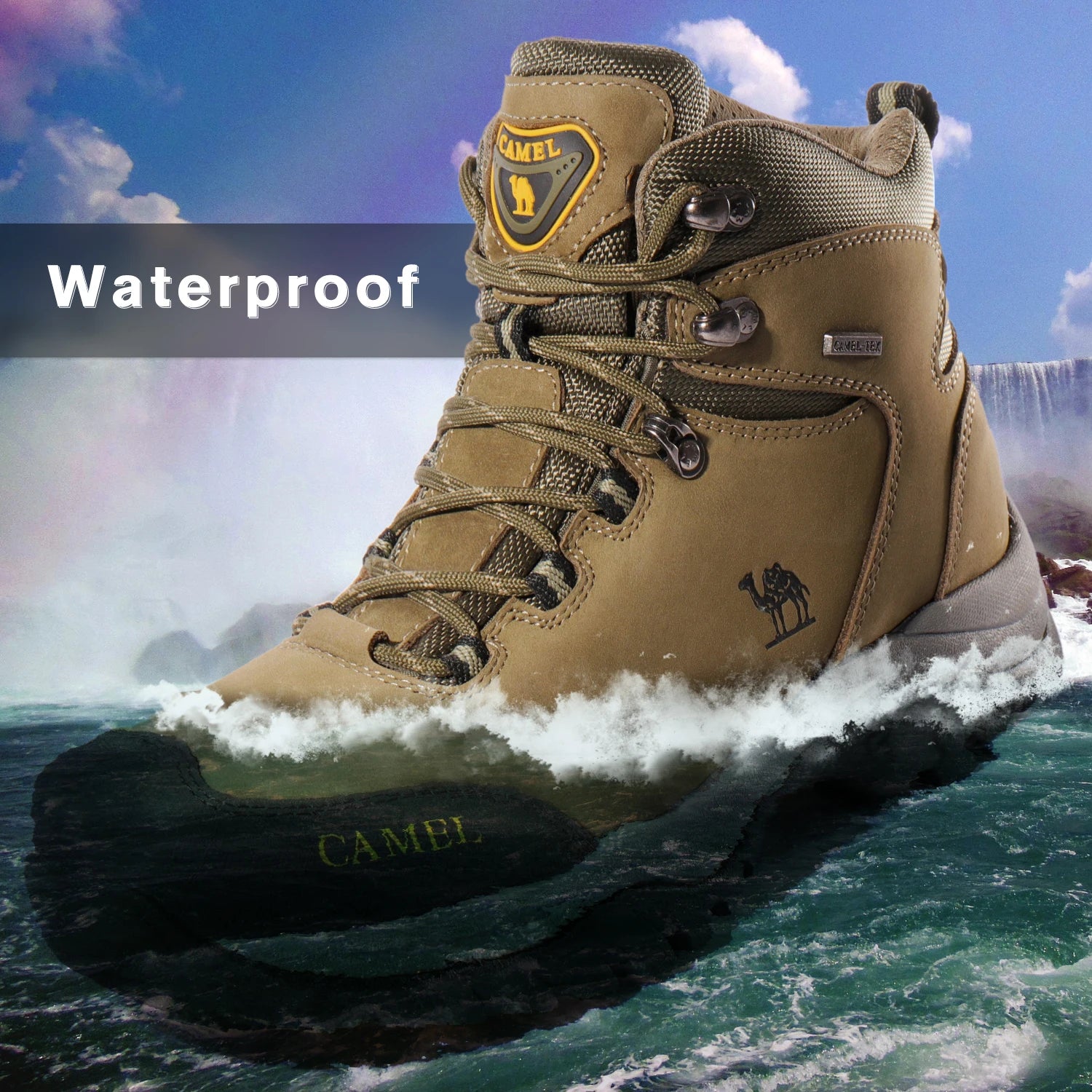 GOLDEN CAMEL Waterproof Hiking Shoes – Durable Footwear for Outdoor Enthusiasts - Image 2