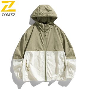 Men’s Thin Summer Waterproof Jacket – Perfect for Outdoor Adventures
