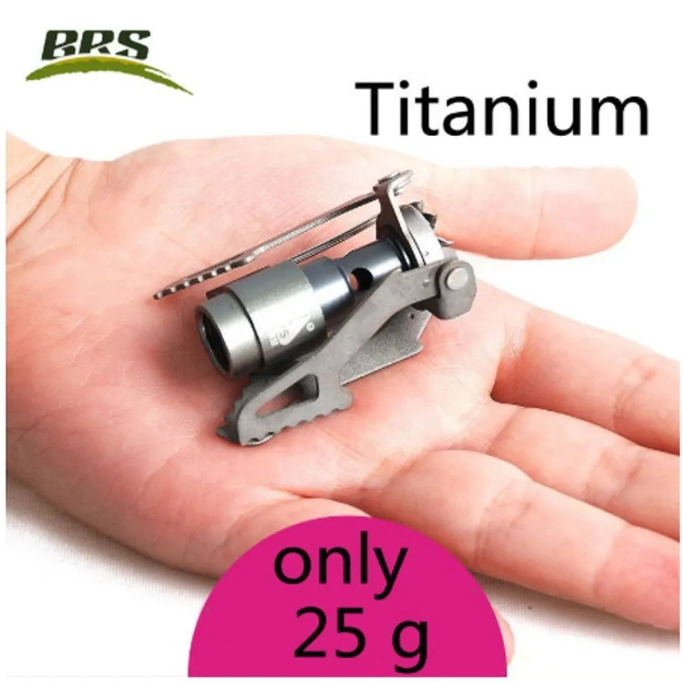 BRS-3000T Titanium Mini Camping Gas Burner – Compact and Lightweight Stove for Outdoor Enthusiasts