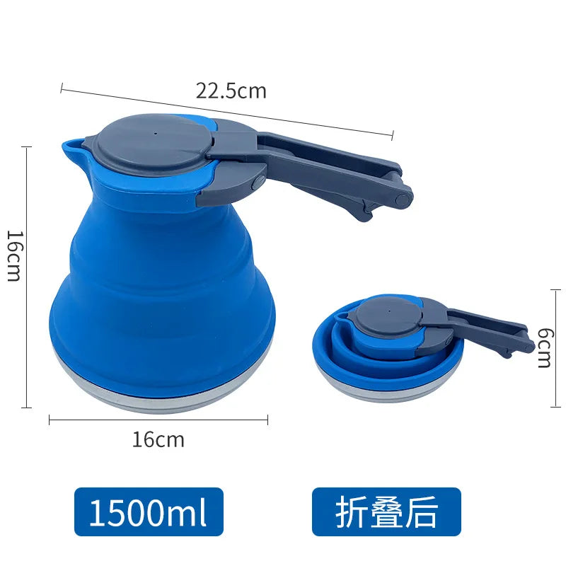 1500ML Collapsible Silicone Kettle – Perfect for Camping and Hiking - Image 7