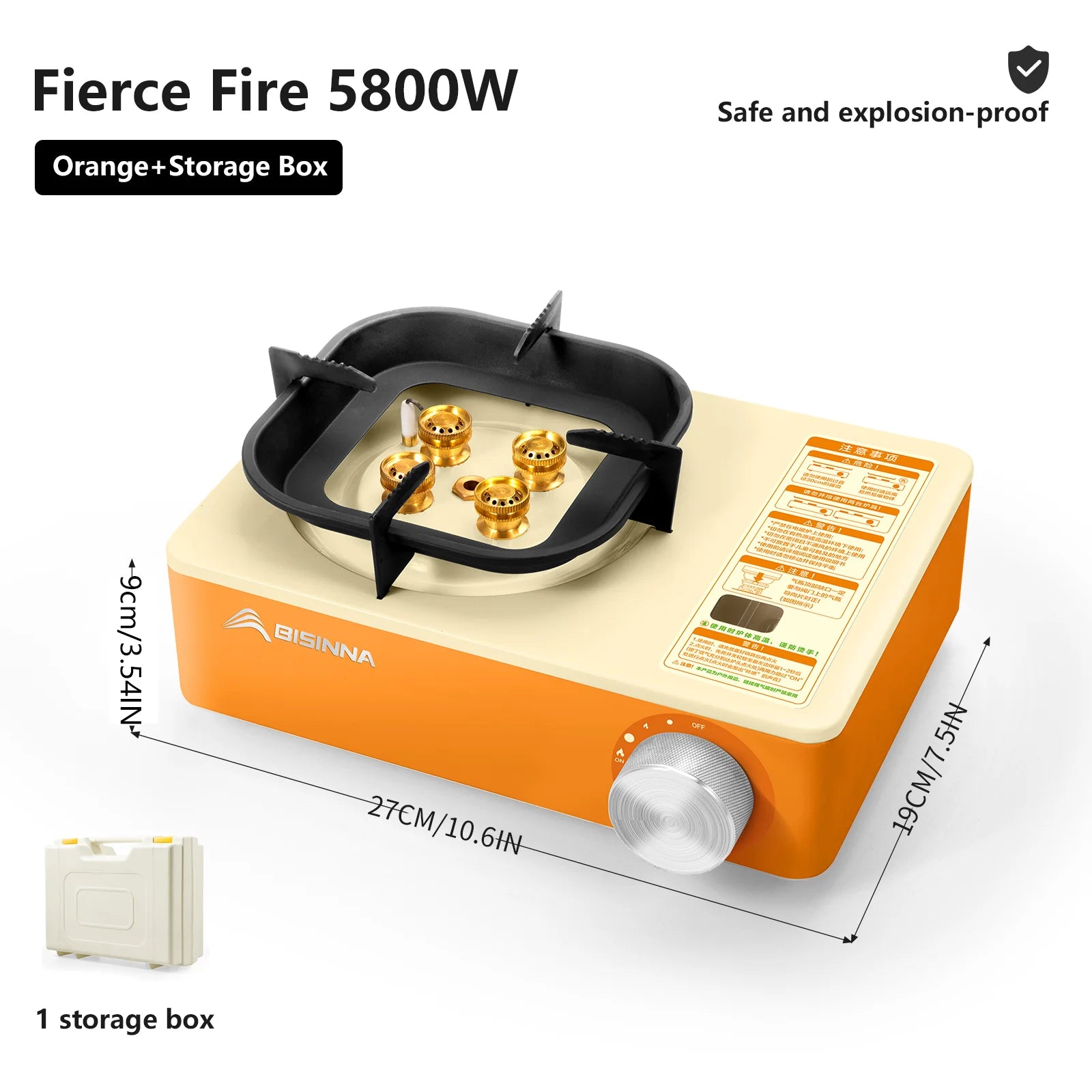 BISINNA Camping Gas Stove – High Firepower Outdoor Portable Burner - Image 9