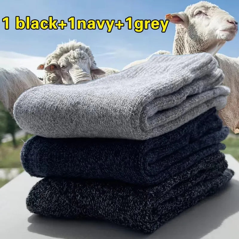 Cozy Comfort: Thick Woolen Socks for Men – Perfect for Autumn & Winter - Image 11