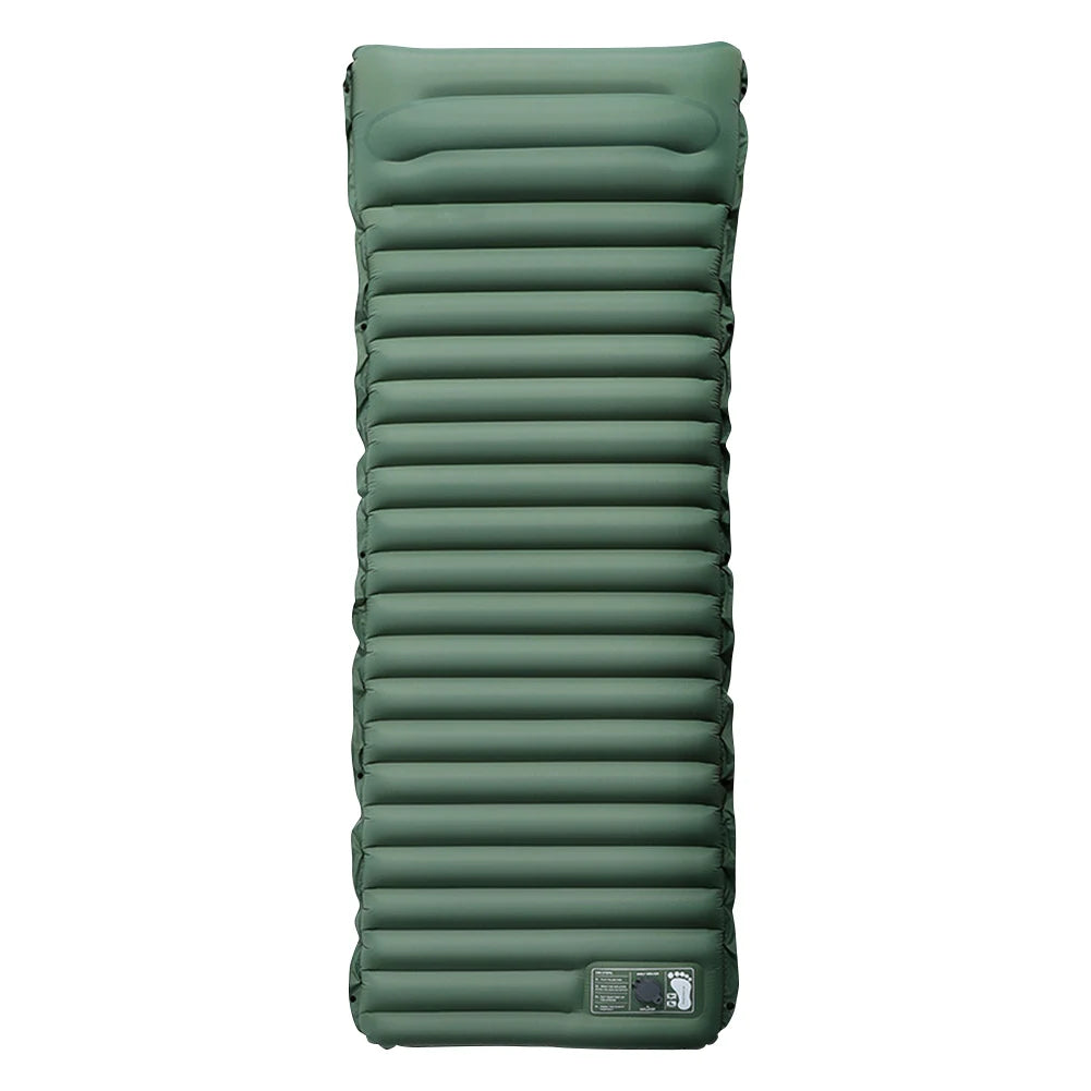 10cm Self-Inflating Sleeping Mat with Foot Pump & Pillow – Ultralight Camping Essential - Image 7