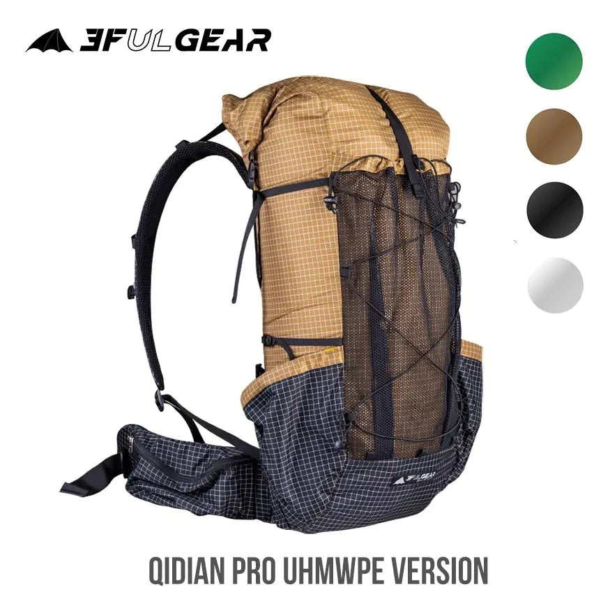 3F UL GEAR QiDian Pro Backpack – UltraLight Waterproof Camping Pack - Image 6